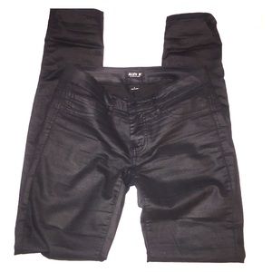 AllenB skinny coated jeans